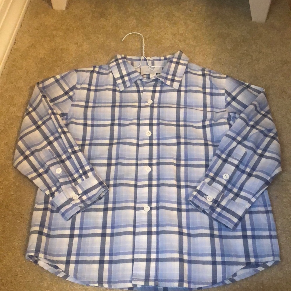 Carolina zapf New York boys plaid dress shirt size 4T